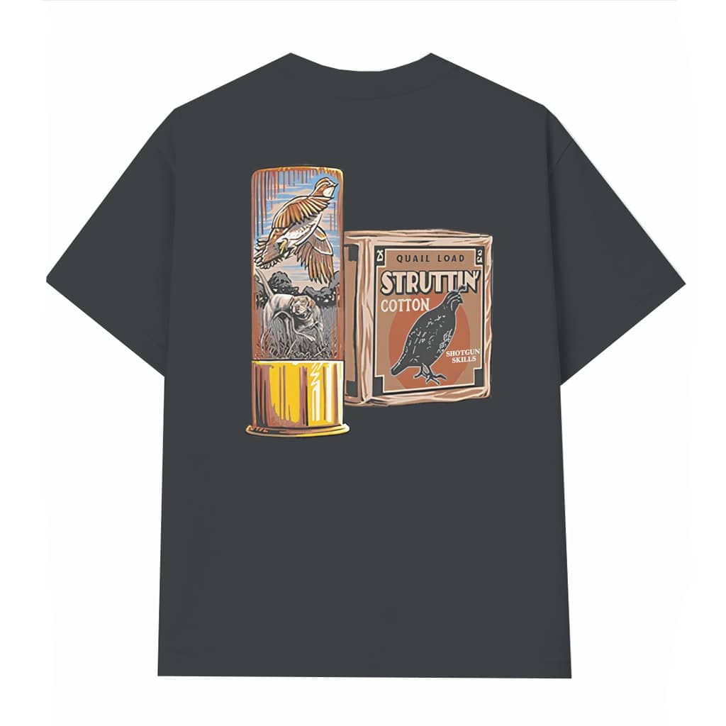 Hunting T-shirt Vintage Shotgun Shell Quail – Gift for Hunter Classic Outdoor