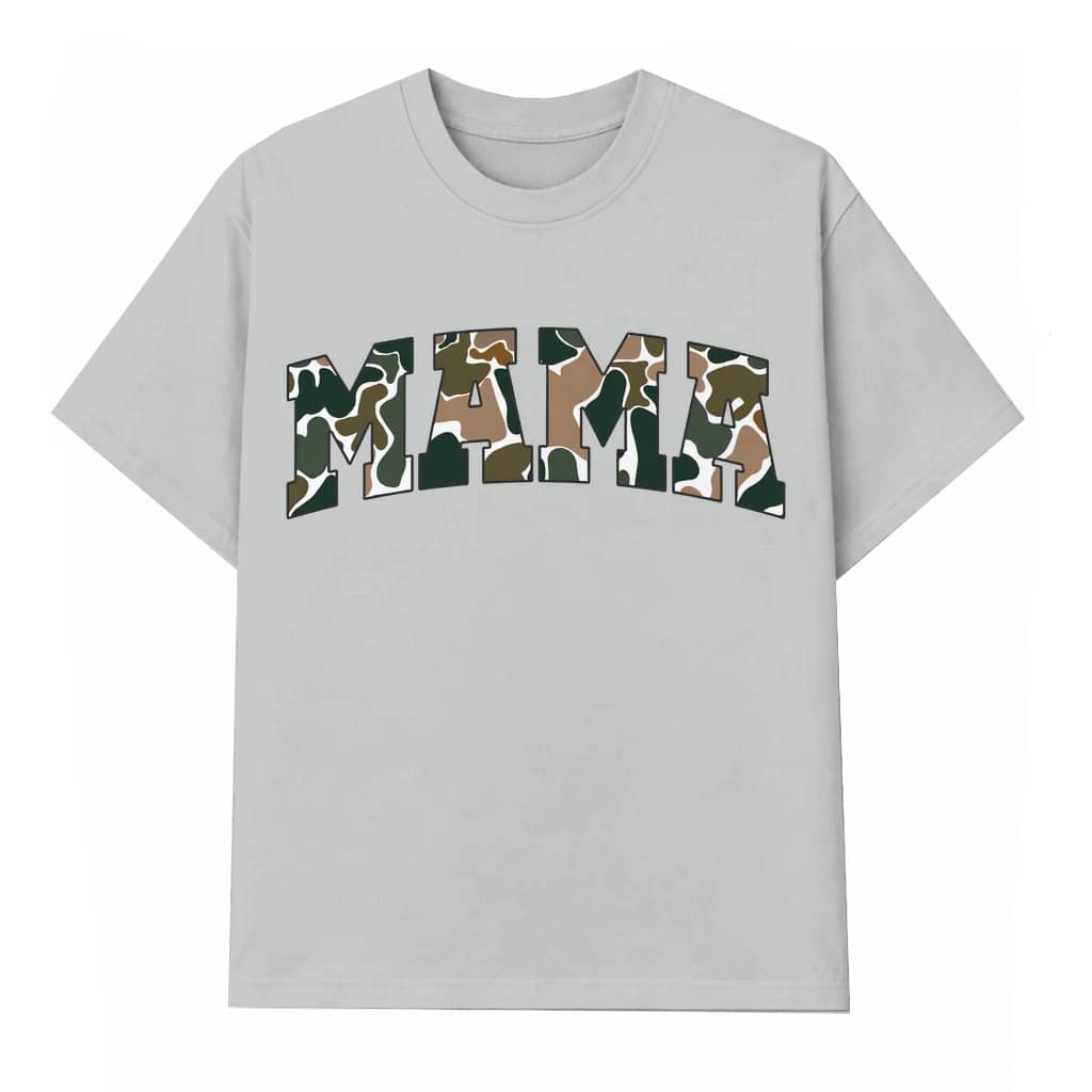 MAMA Camo T-Shirt – Hunting Gift for Mama Old School Bottomland