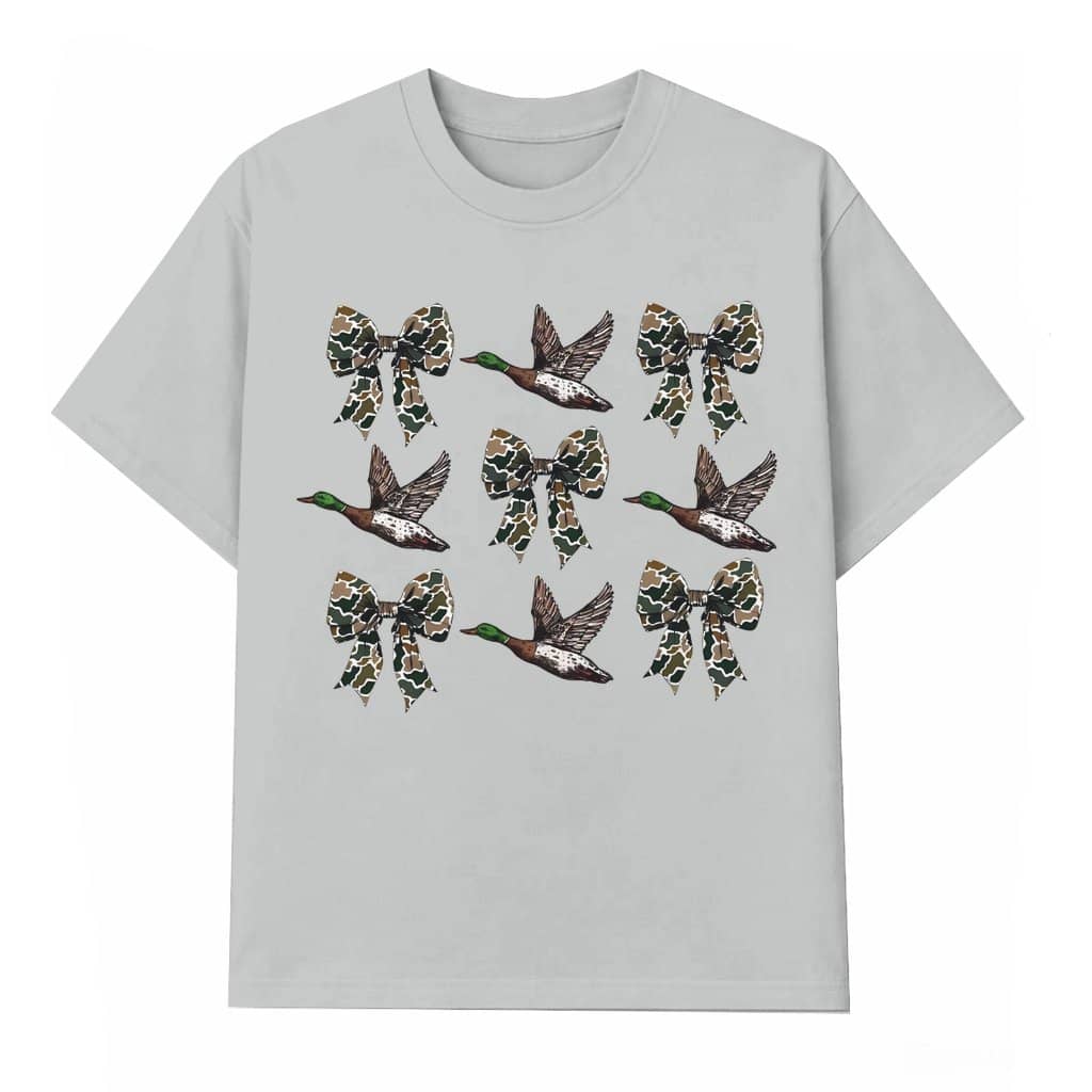 Flying Ducks Camouflage T-shirt – Hunting Gift for Hunter