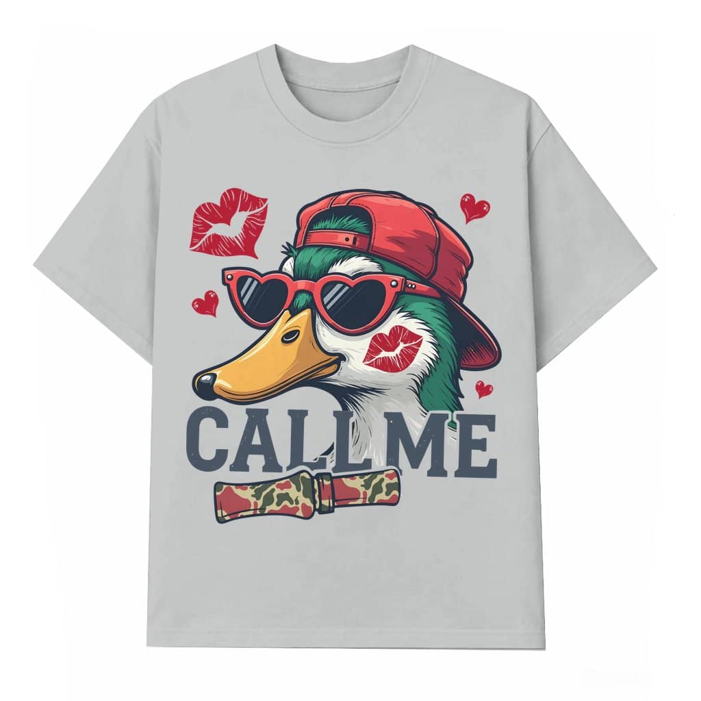 Funny Duck Hunting Tee – Valentine's Day Gift for Wife Camo Hunter