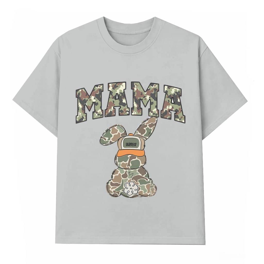 Hunter Mama Bunny T-shirt – Easter Gift for Mama Camo