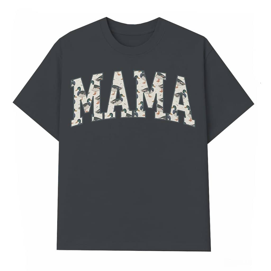 Trendy Duck Hunting Mama T-shirt – Gift for Mama Outdoor Adventure