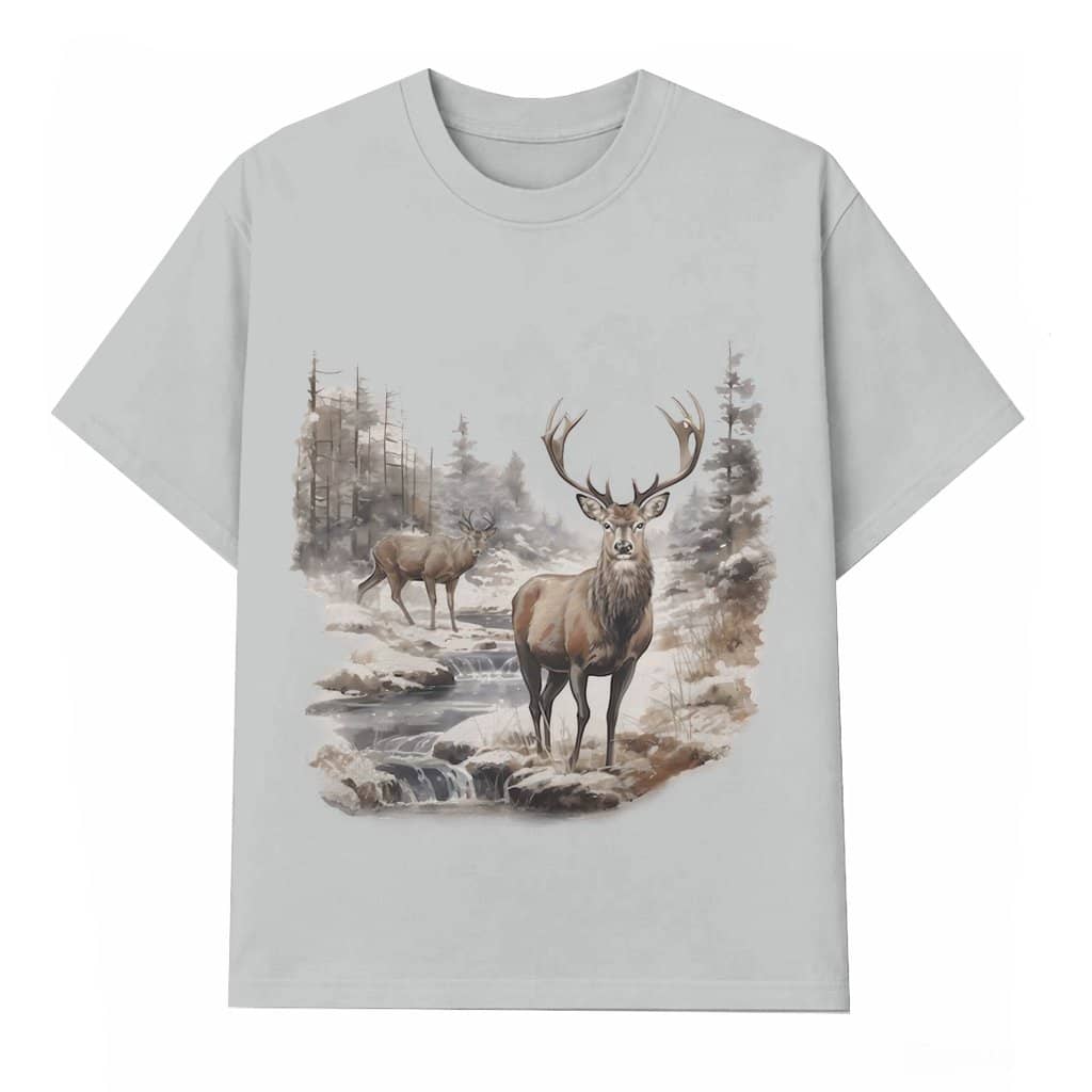 Hunting Deer T-shirt – Gift for Animal Lover Rustic Graphic