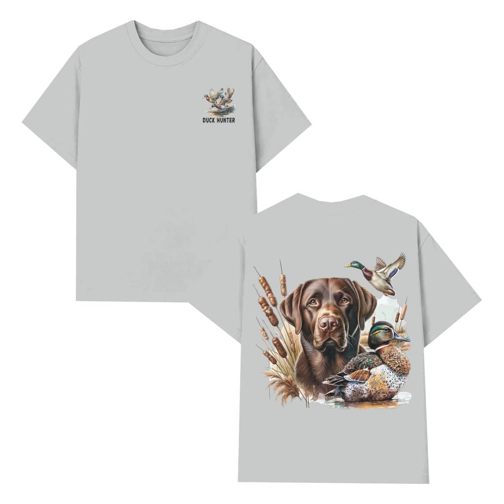 Duck Hunting T-shirt – Birthday Gift for Hunter Men Trendy Summer 2 Sided Print