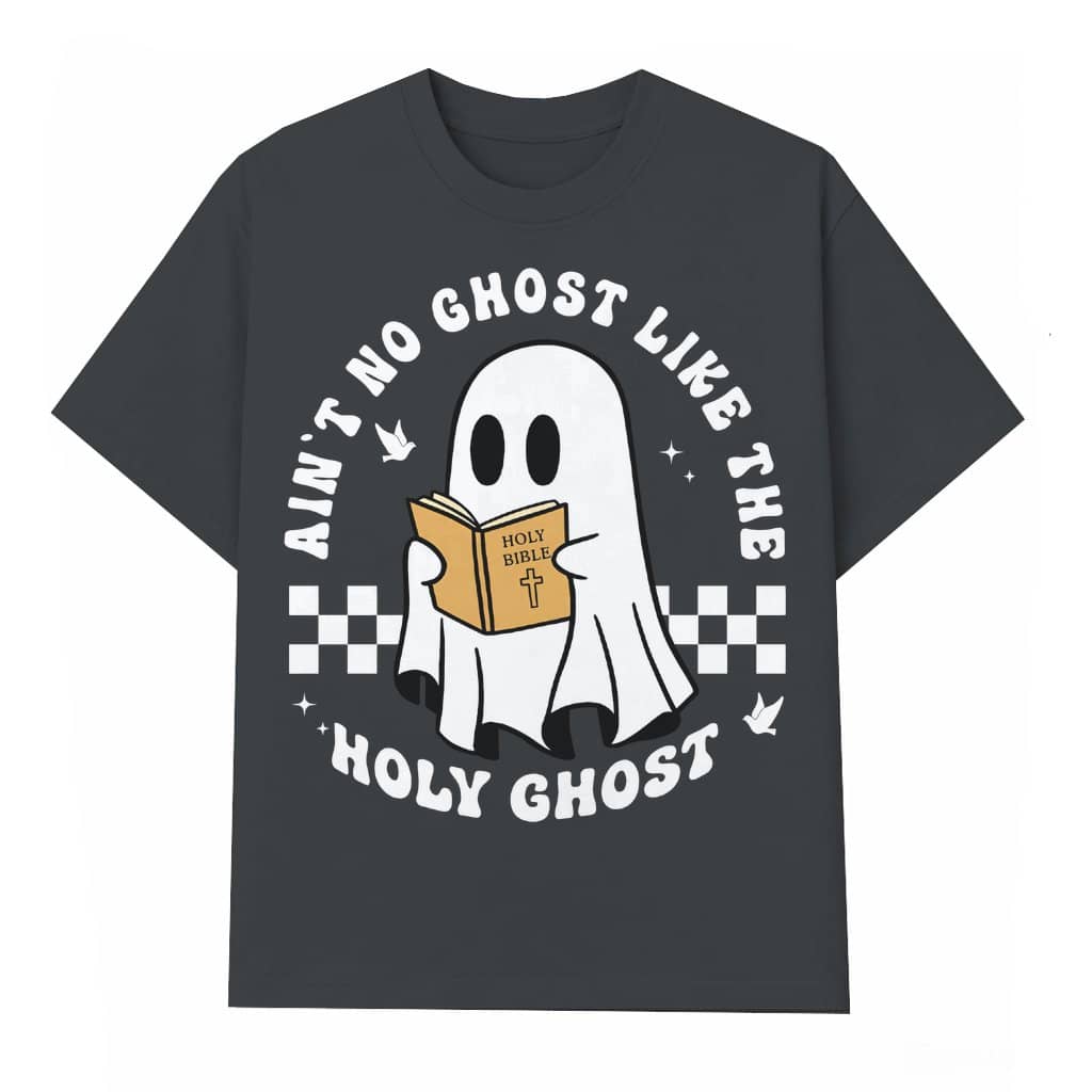 Cute Funny Christian Ghost T-shirt – Halloween Religious Humor Gift for Christians
