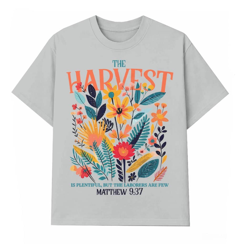 Grateful Harvest Scripture T-shirt – Fall Retro Gift for Christian