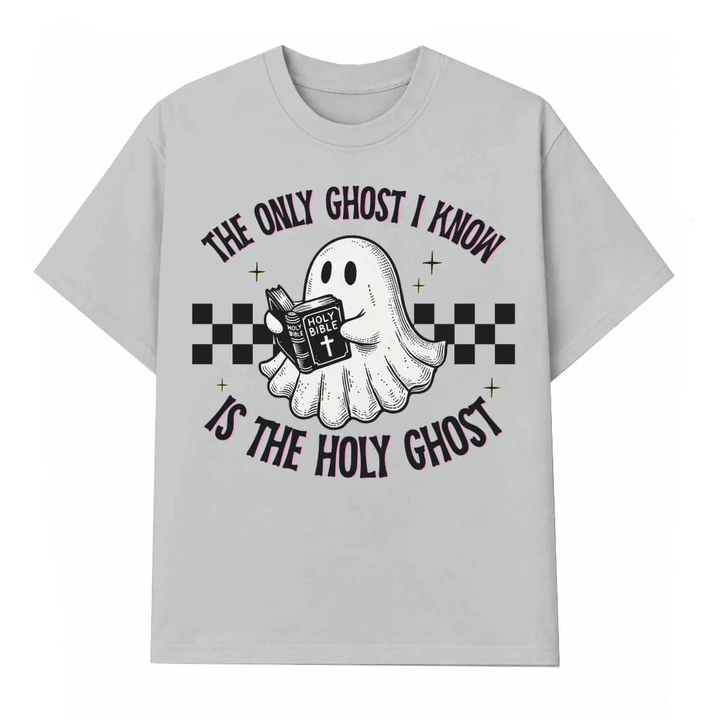 Funny Holy Ghost T-shirt – Christian Religious Halloween Gift Cute