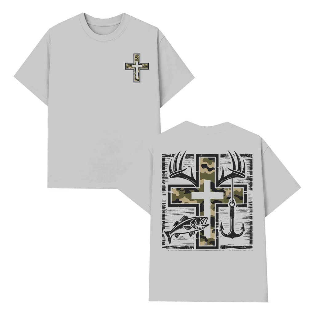 Faith Hunt Hook T-shirt – Christian Hunting Fishing Gift for Sportsman