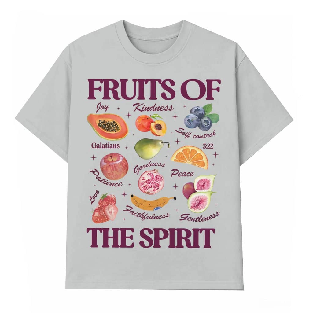 Boho Christian Fruits of the Spirit T-shirt – Gift for Mom Floral