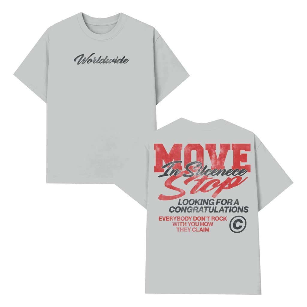 Move In Silence T-shirt – Birthday Gift for Men Vintage Style 2 Sided Print