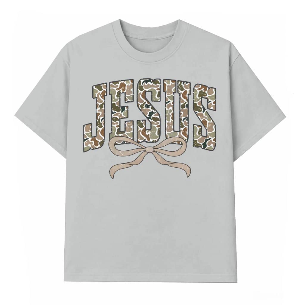 Jesus Camo T-shirt – Christian Gift for Him Her Trendy