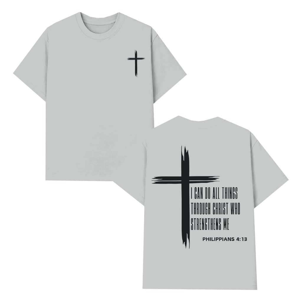 I Can Do All Things Christian T-shirt – Philippians 4:13 Bible Verse Gift for Men Women