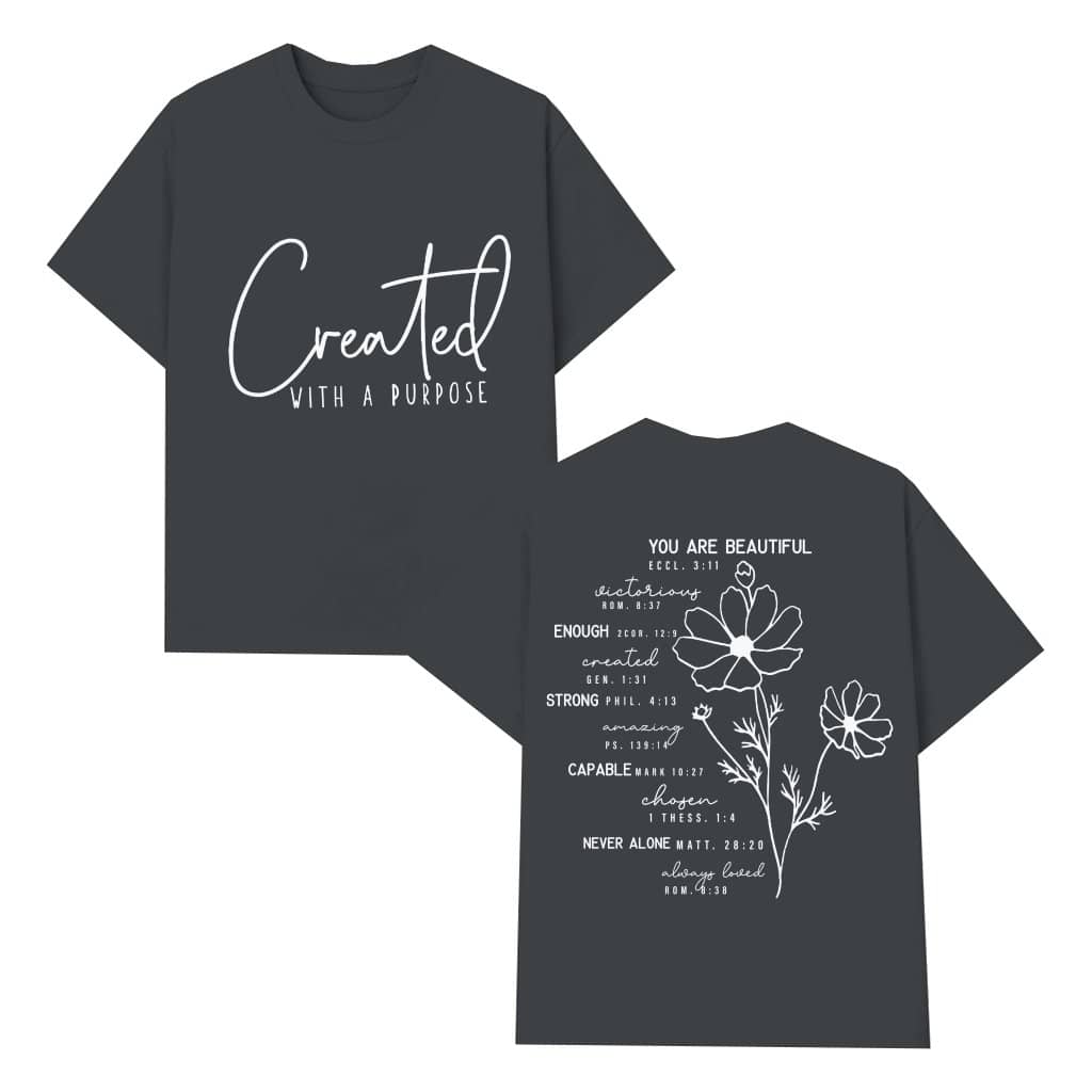 Inspiring Christian Bible Verse T-shirt – Faith Gift Purpose and Beauty