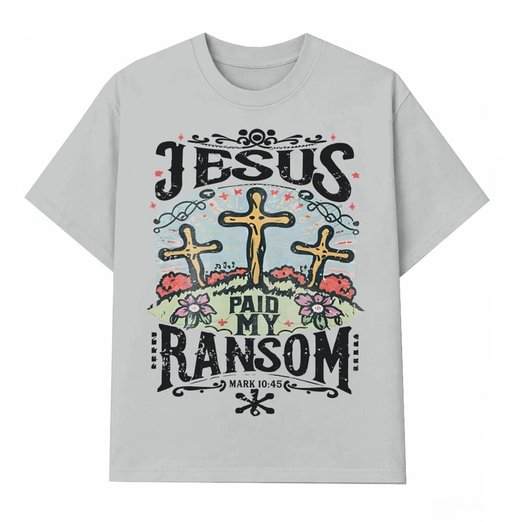 Christian Vintage Jesus Cross T-shirt – Easter Gift for Women Men Bible Verse