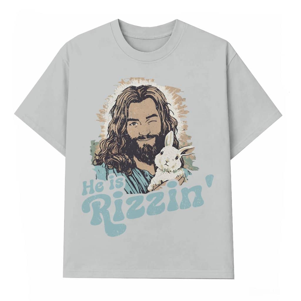 He Is Rizzin' Funny T-shirt – Easter Christian Gift