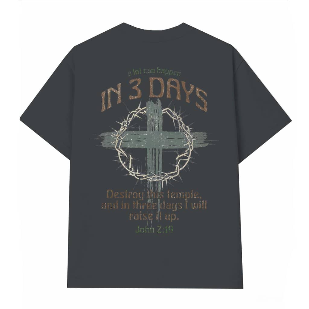 A Lot Can Happen in 3 Days Jesus Risen T-shirt – Easter Christian Gift Retro