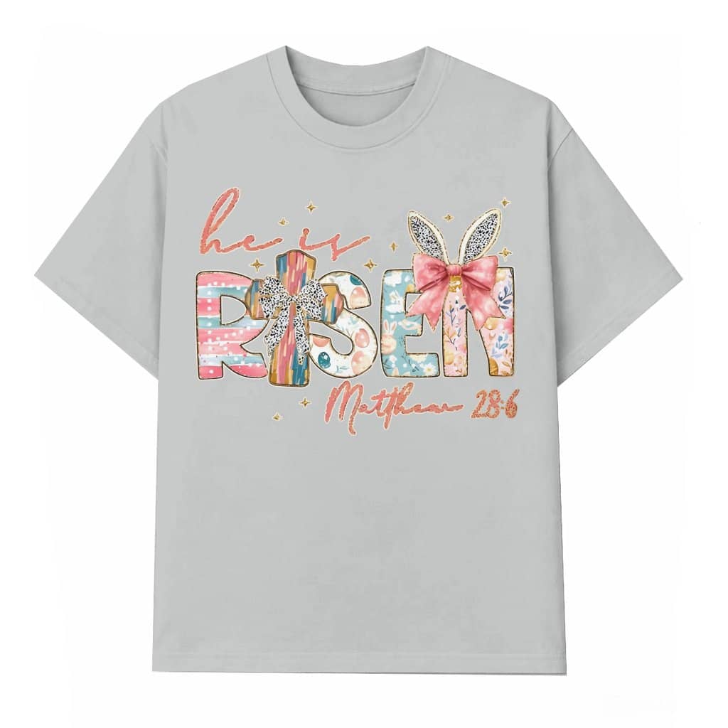 He is Risen T-shirt – Christian Easter Gift Classic Retro