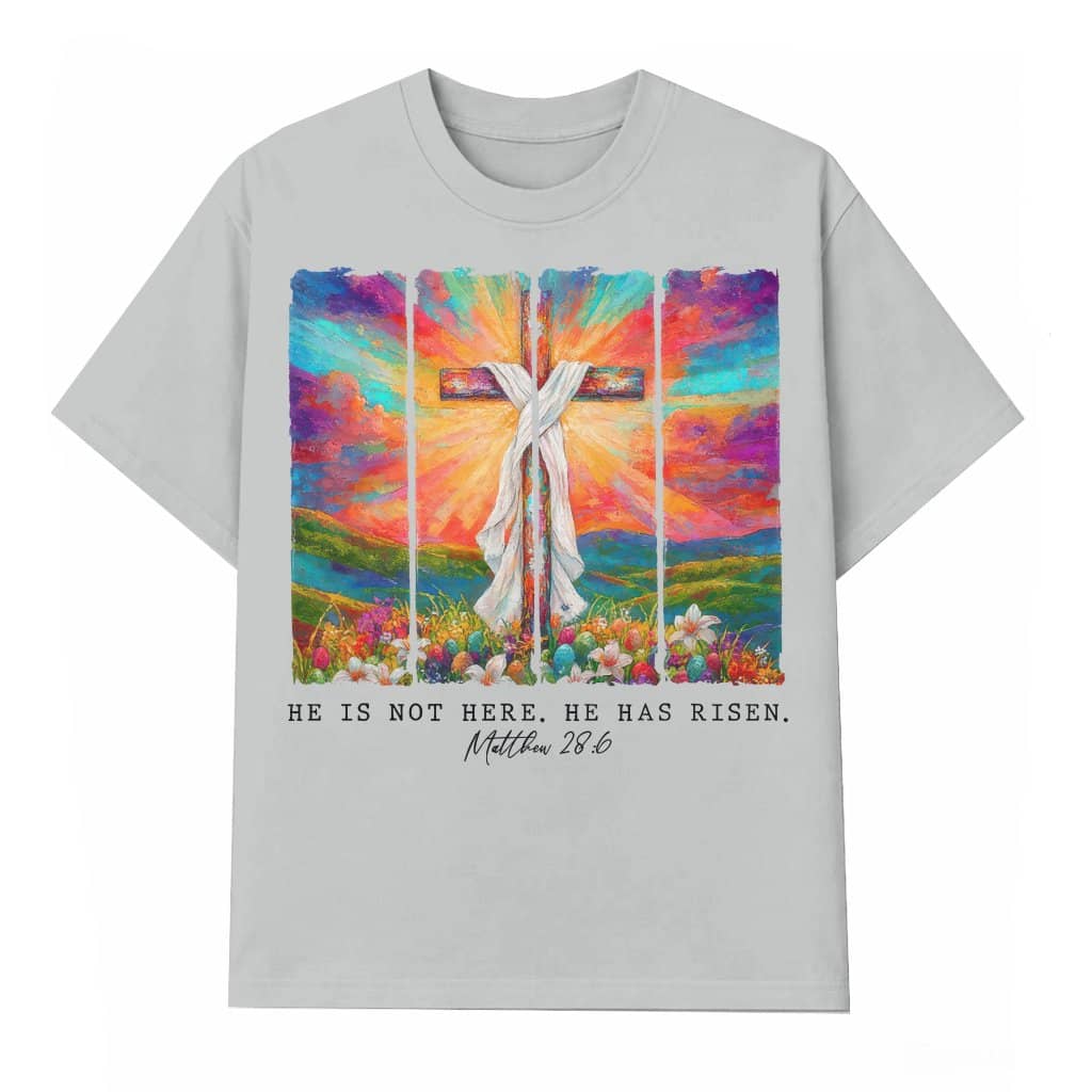 He is Risen Wildflower T-shirt – Easter Gift for Christians Aesthetic Boho