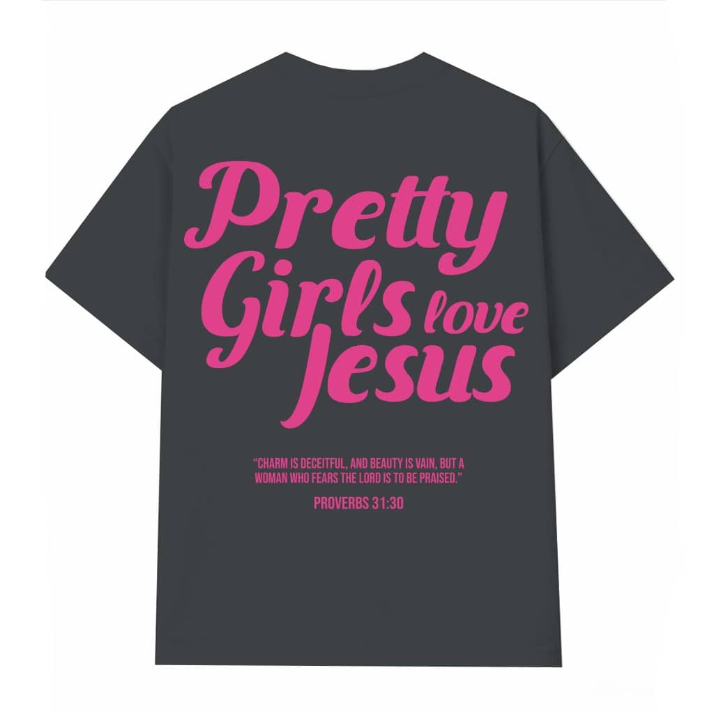 Pretty Girls Love Jesus T-shirt – Christian Gift for Girls Vintage