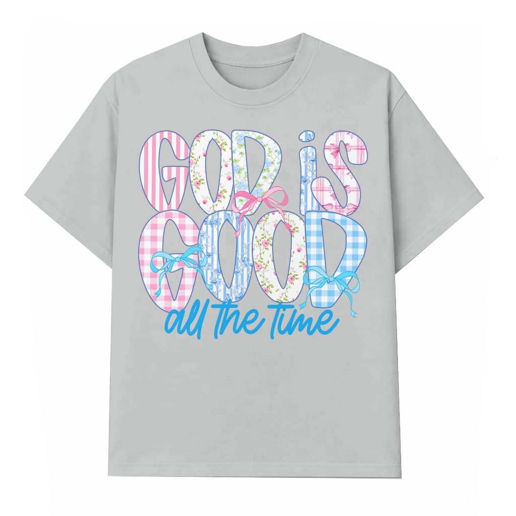 God is Good T-shirt – Christian Gift for Women Jesus Floral Bible Verse