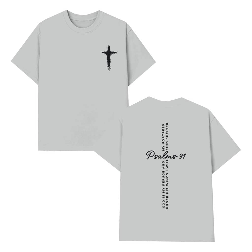 Psalms 91 Bible Verse Women's T-shirt – Trendy Christian Faith Gift for Women