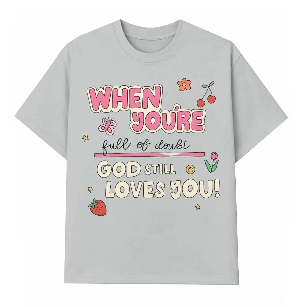 Faithful God Love You T-shirt – Christian Gift for Women Vintage Jesus