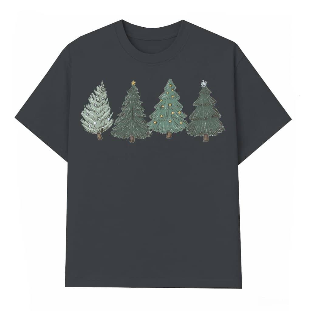 Cute Christmas Tree T-shirt – Christmas Gift for Women Funny