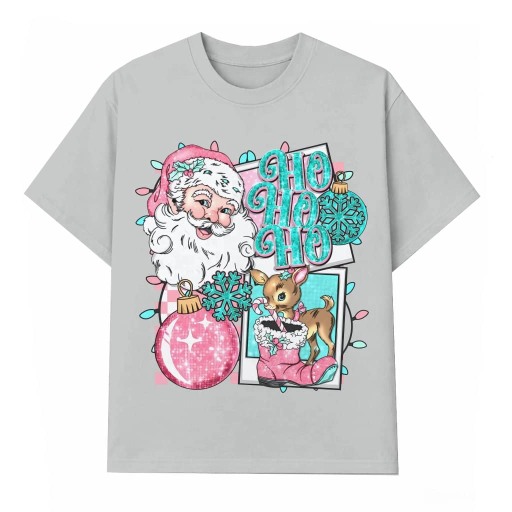 Funny Santa Claus T-shirt – Christmas Holiday Gift for Women