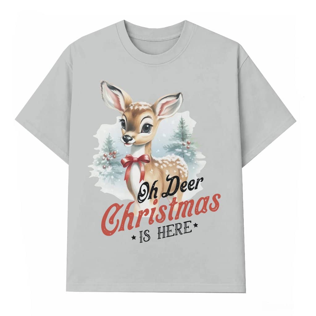 Funny Oh Deer T-shirt – Christmas Holiday Gift Vintage Retro