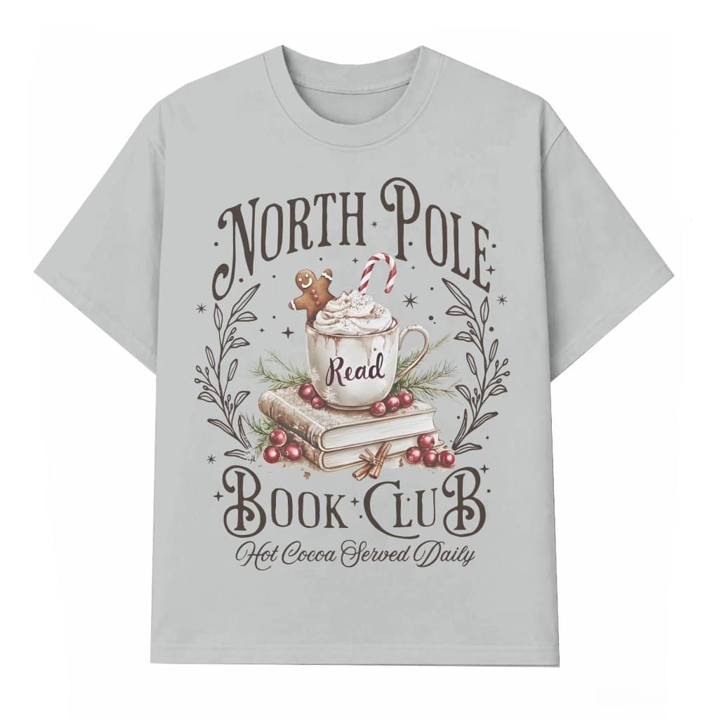 All Booked for Christmas T-shirt – Christmas Gift for Book Lovers Teacher Funny