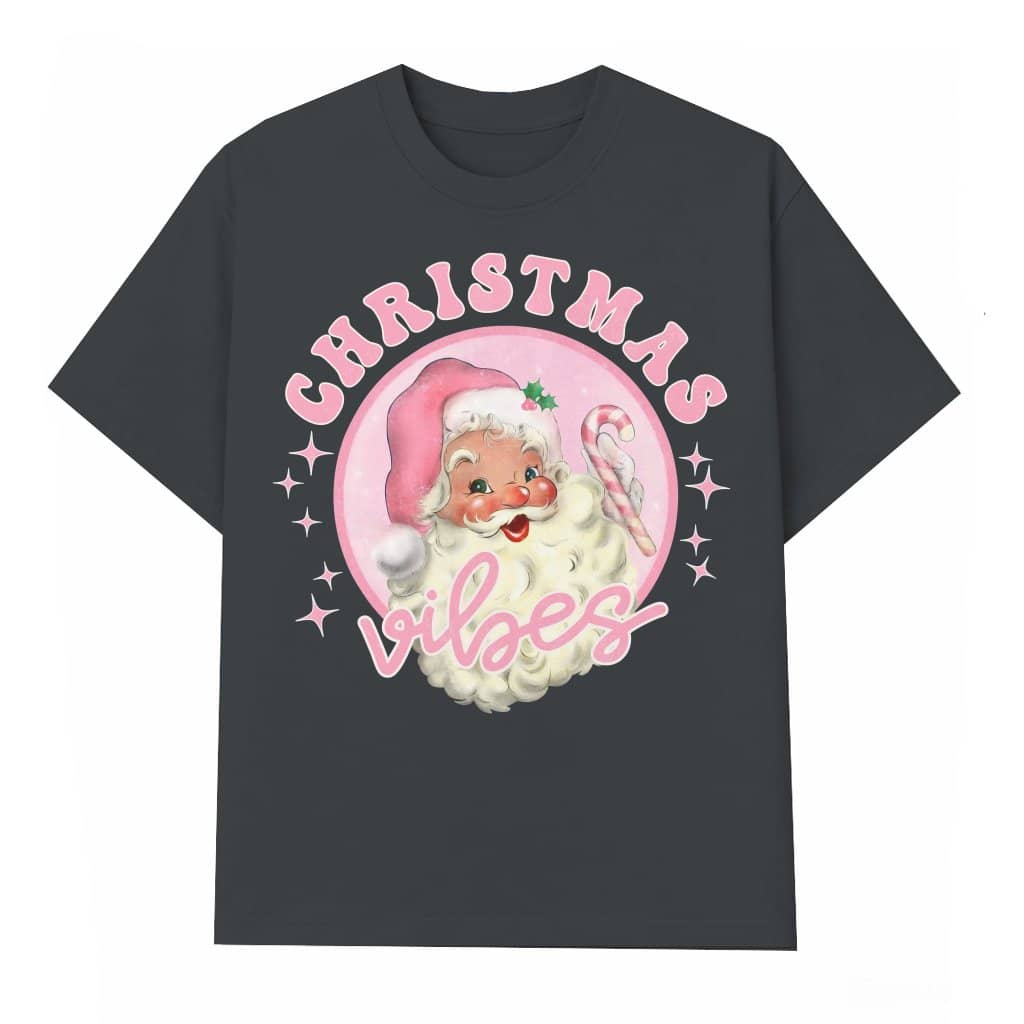 Christmas Vibes T-shirt – Christmas Gift for Women Cute