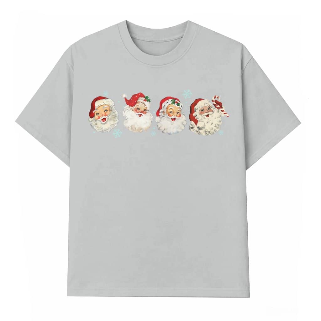 Retro Santa T-Shirt Christmas – Vintage Holiday Gift for Men Women