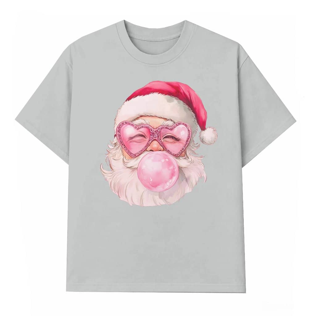 Santa Claus Bubblegum T-shirt – Christmas Gift Funny Graphic