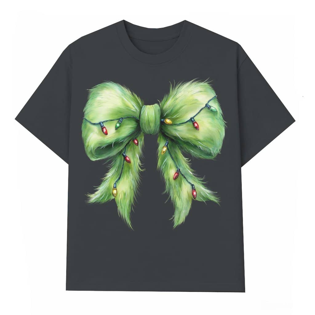 Christmas Bow T-shirt – Christmas Gift for Women Cute