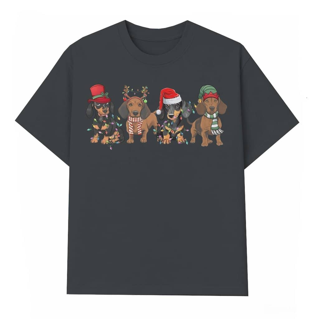 Cute Dachshund T-shirt – Christmas Gift for Dog Mom Funny