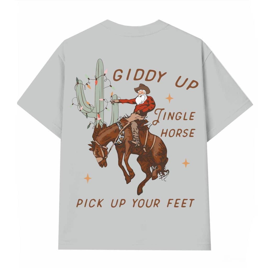 Giddy Up Cowboy Western T-shirt – Christmas Gift Funny