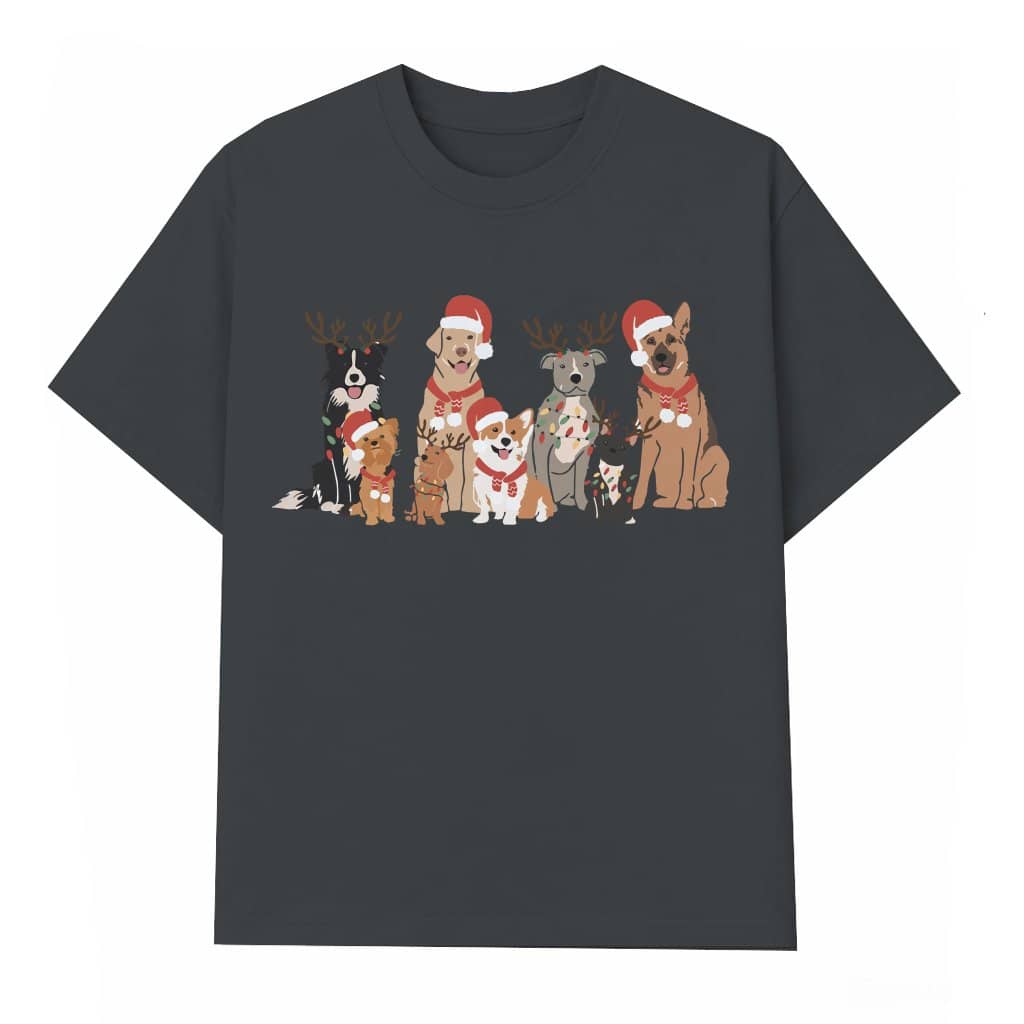 Cute Christmas Dog T-shirt – Christmas Gift for Dog Lover Funny