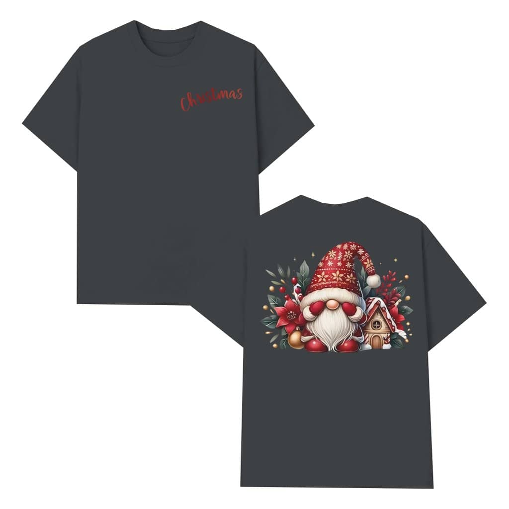 Gnome T-shirt – Christmas Gift for Family and Friends Whimsical Cozy Cabin
