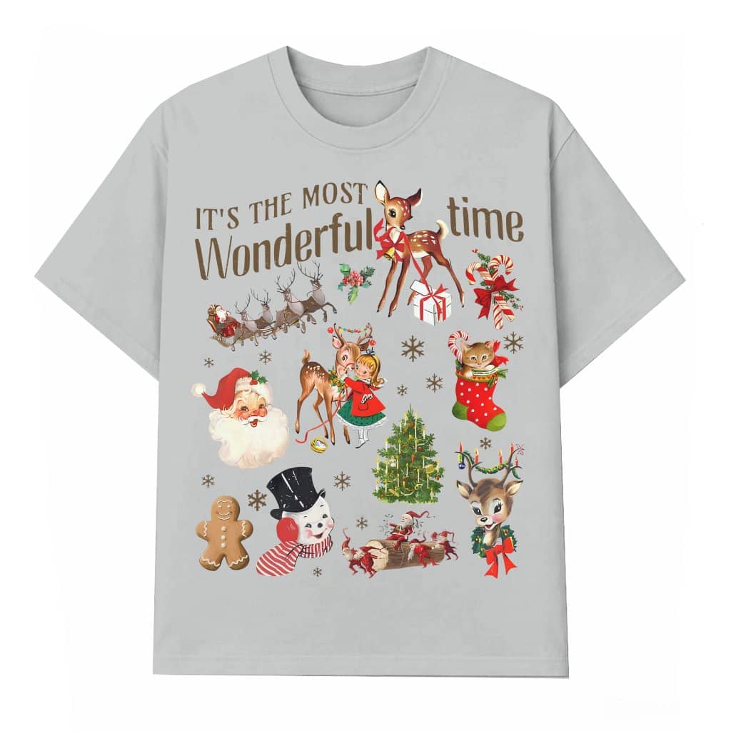 It's The Most Wonderful Time T-shirt – Christmas Gift Vintage Retro