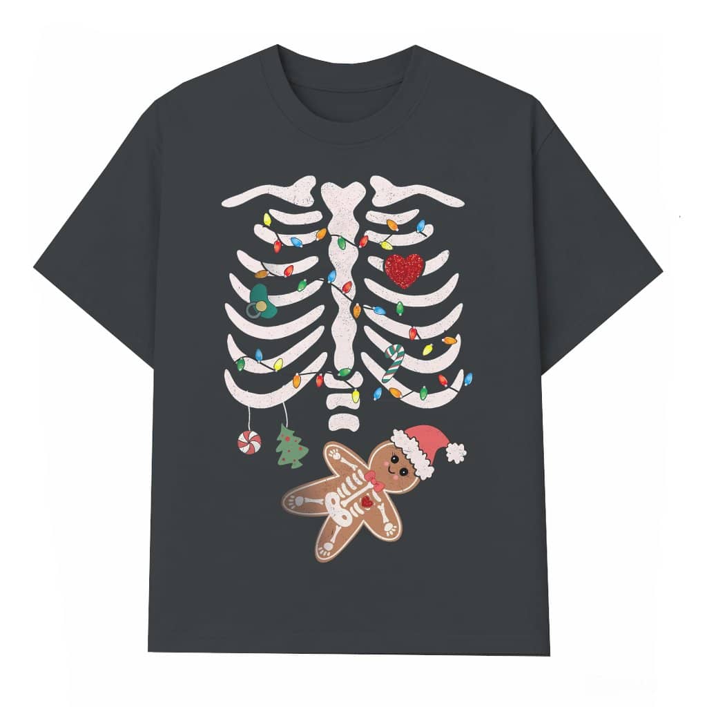 Funny Pregnant T-shirt – Christmas Baby Reveal Gift for New Mom