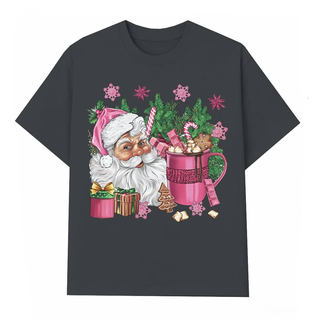 Cheerful Santa T-shirt – Funny Christmas Gift for Family