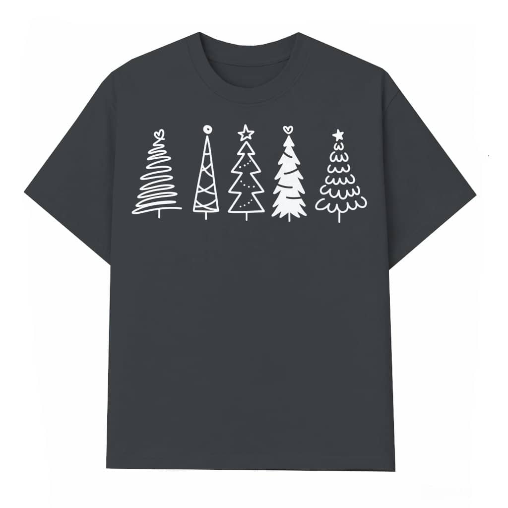 Cute Christmas Tree T-shirt – Holiday Gift for Women Festive Winter Style