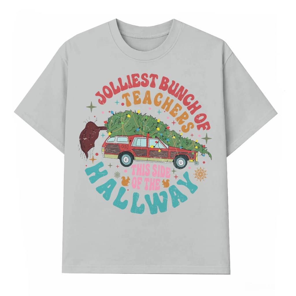Jolliest Bunch T-shirt Christmas – Gift for Teachers Funny