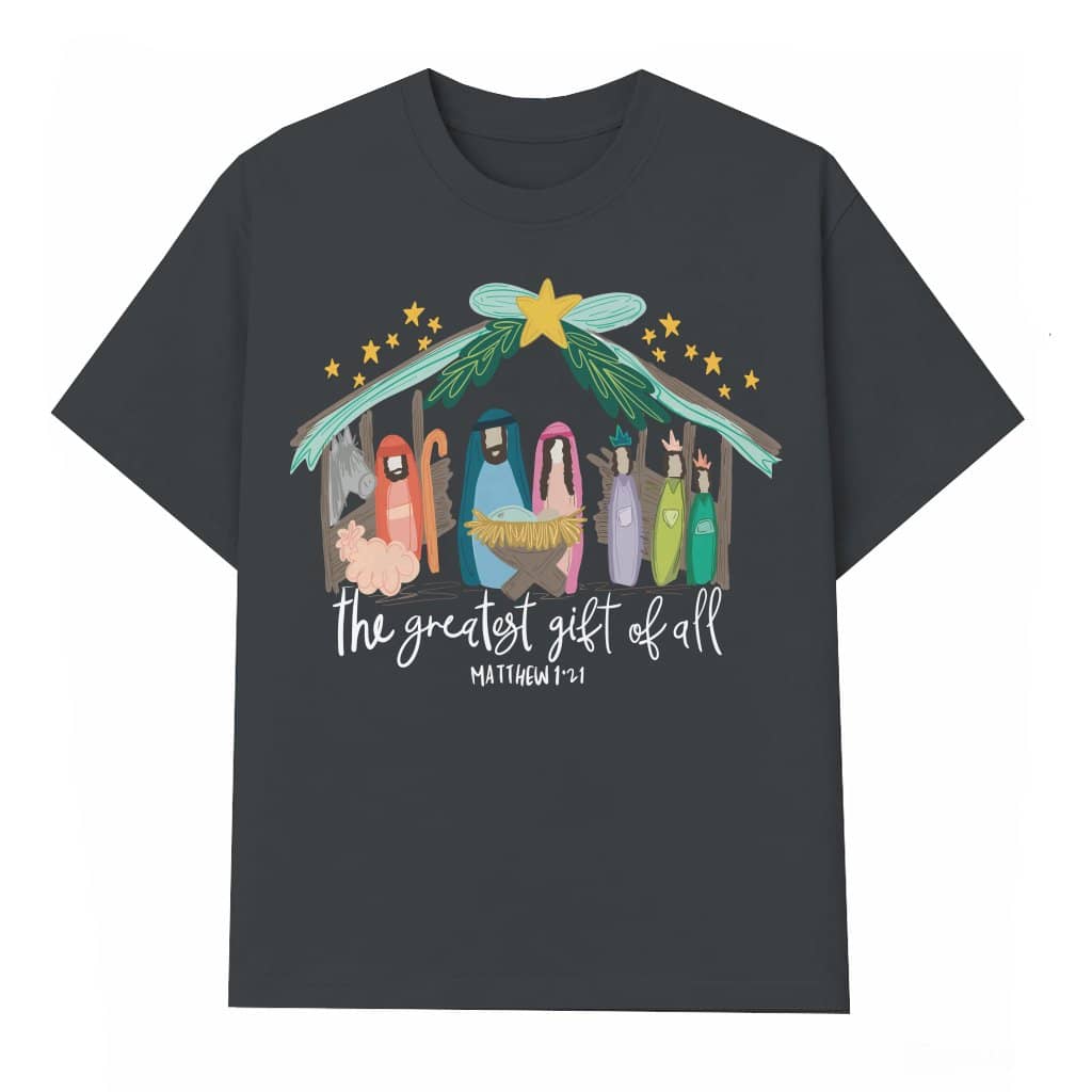 Christian Nativity Scene T-shirt – Christmas Gift Classic Religious