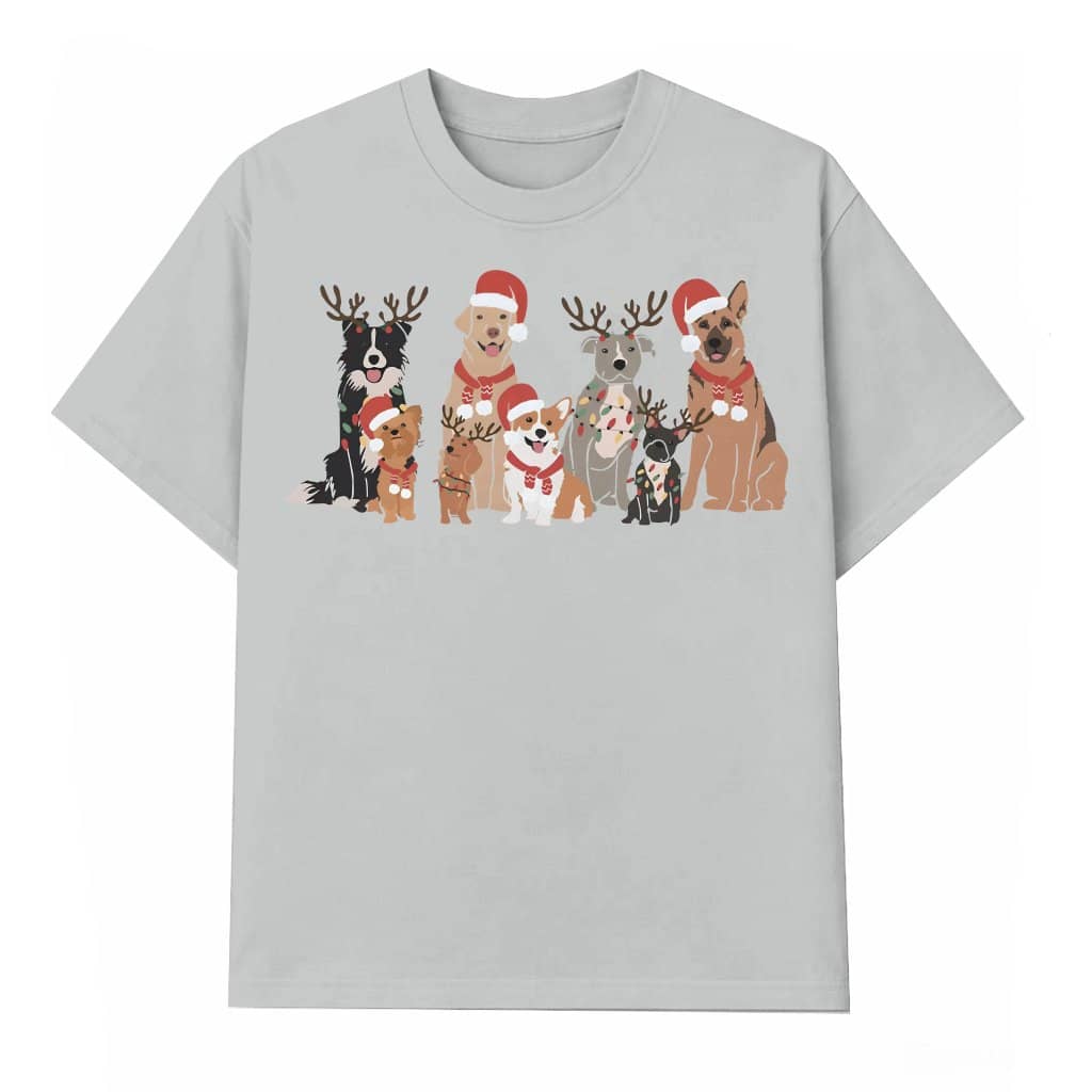 Cute Dog T-shirt Christmas – Gift for Dog Lovers