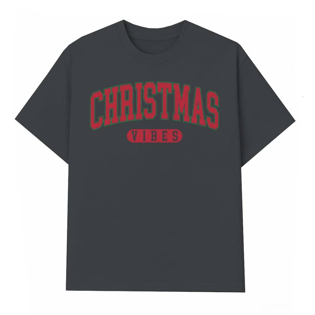 Retro Christmas Vibes T-shirt – Christmas Gift for Women Cute Vintage