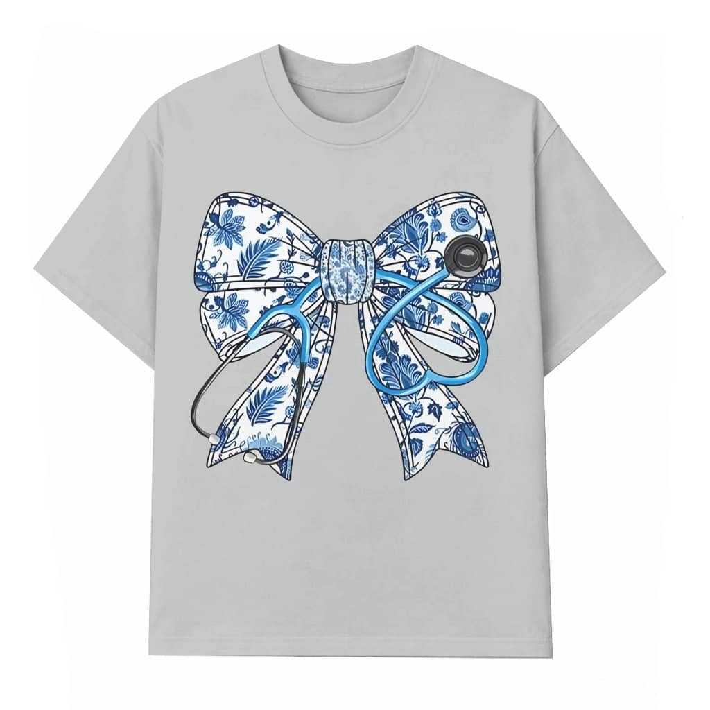 Nurse Stethoscope Bow Nurse Life T-shirt – Gift for Nurse Cute