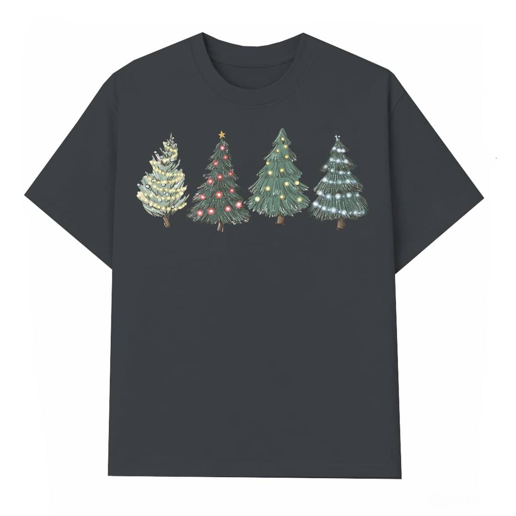 Cute Christmas Trees T-shirt – Christmas Winter Gift Festive Pine Trees