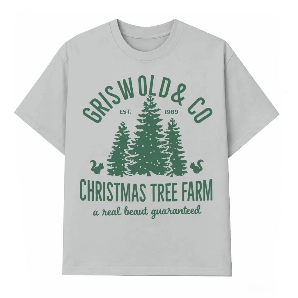 Classic Christmas Tree Letter T-shirt – Christmas Gift