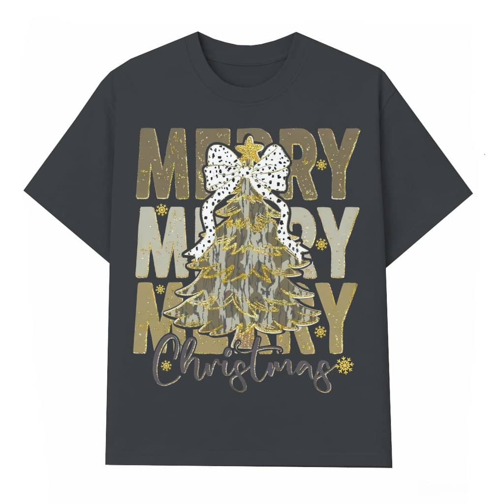 Christmas Camo T-shirt – Old School Hunting Gift